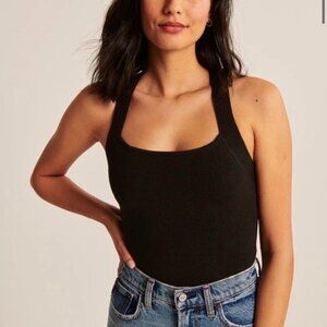 Abercrombie & Fitch Halter Crossback Bodysuit